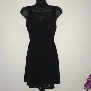 Ambiance Black Lace Mini Dress Size M
